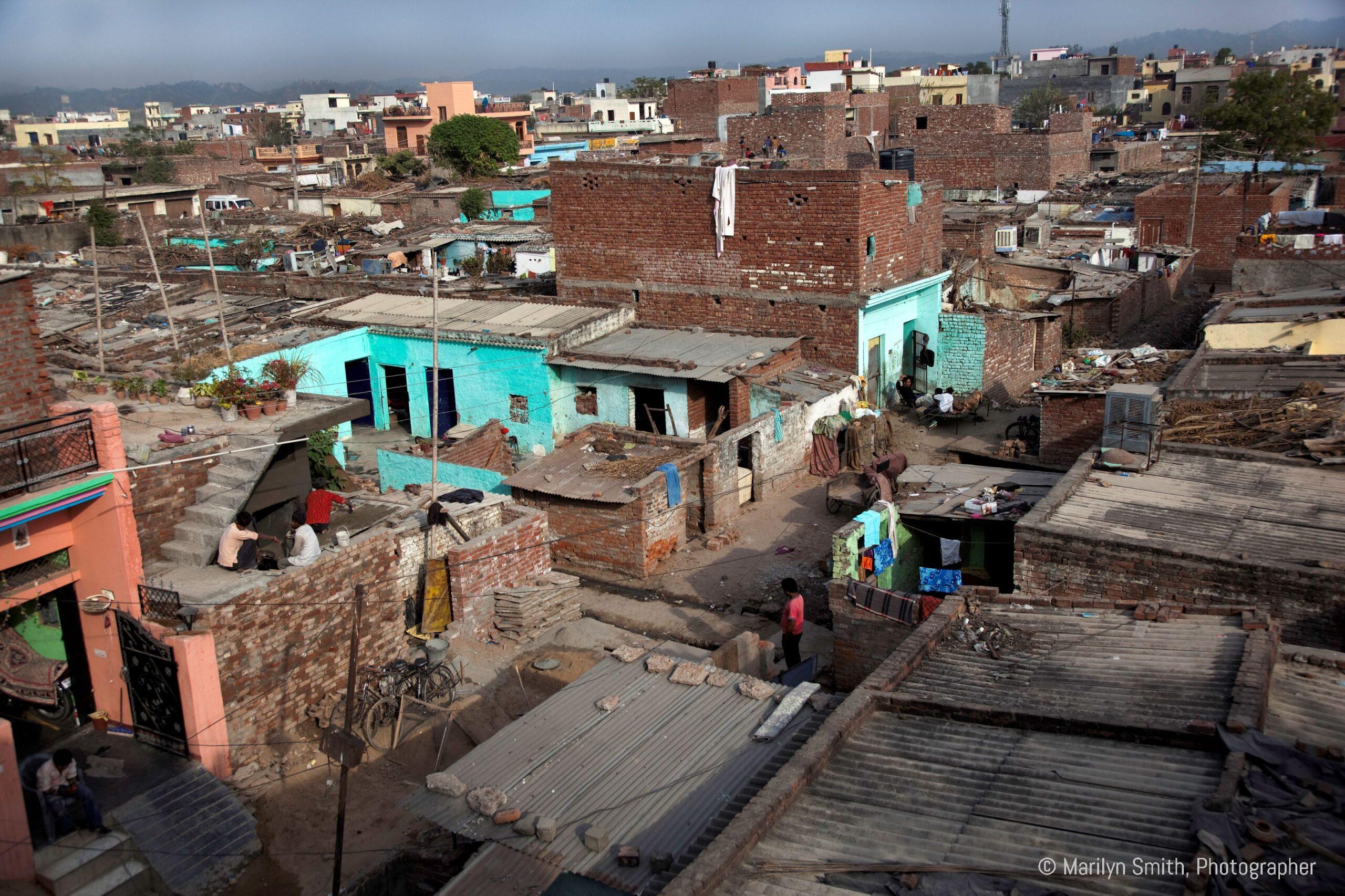 Janta Colony, a slum in India on the outskirts of Chandigarh