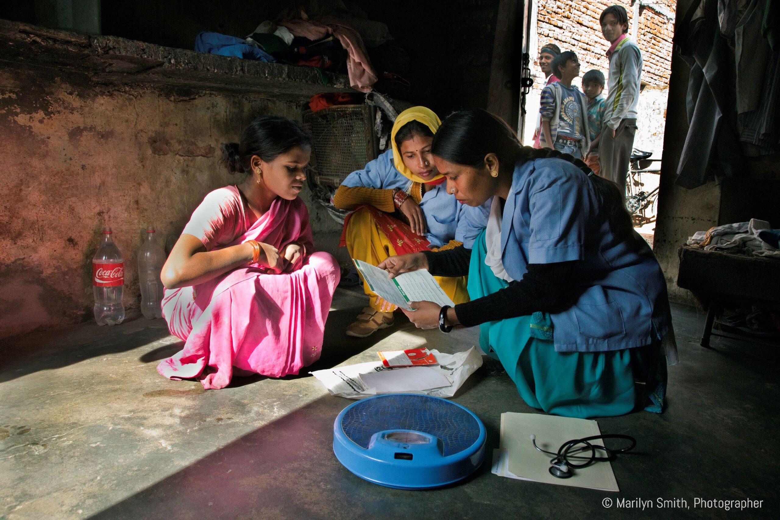 DIR HPs checking on a young woman who is just a few months pregnant.